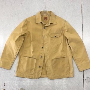Taylor Stitch Golden Yellow Chore Coat - Waxed Canvas Cotton